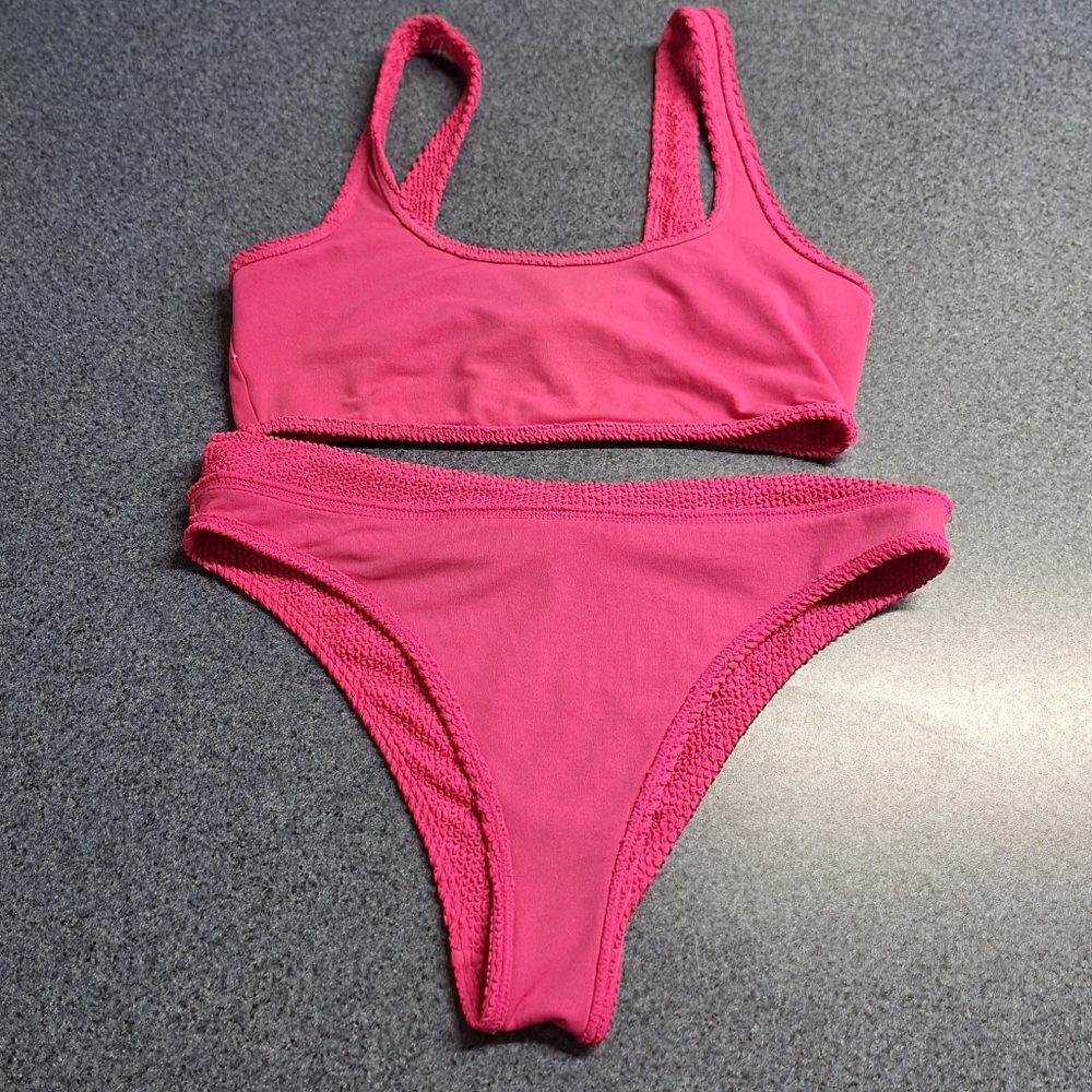 Billabong "Pink Punch" Summer High Waist Bikini, Size Medium, L59818 - Picture 9 of 11